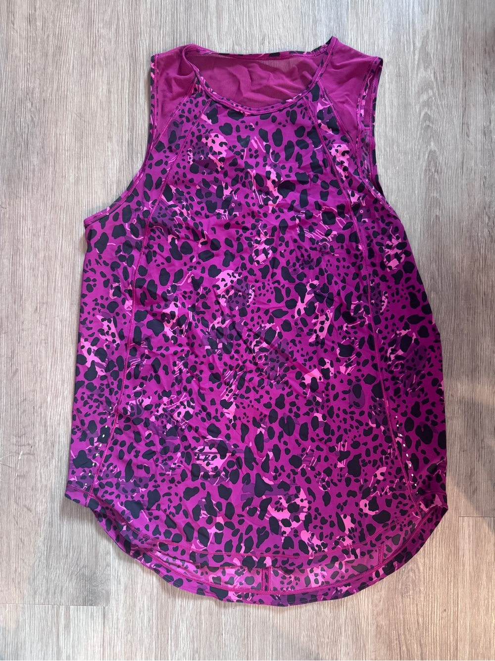 lululemon athletica Purple and Black Printed Tank Top